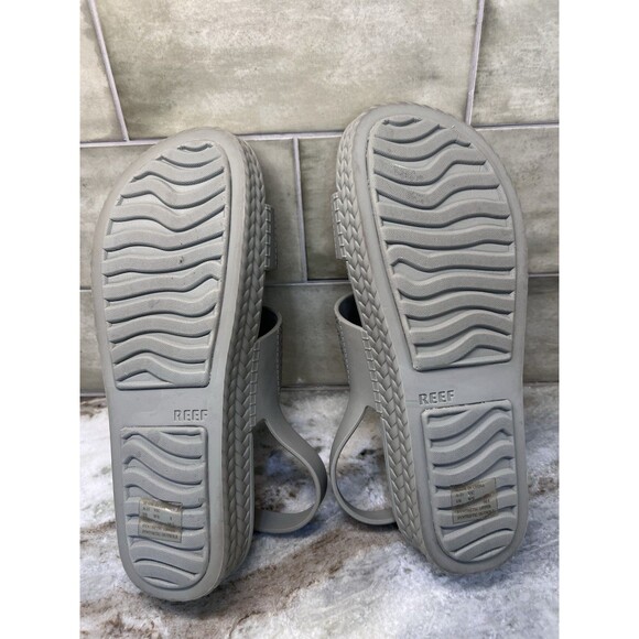 REEF Women's Water Vista Fog Back Strap Size 8 espadrille Style Platform Comfrot - Picture 7 of 8